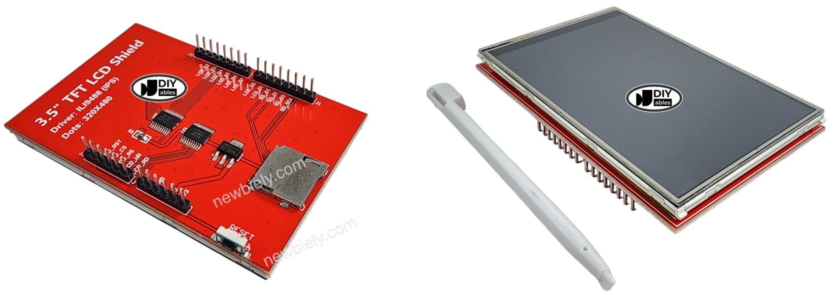 TFT LCD Touch display Pinout