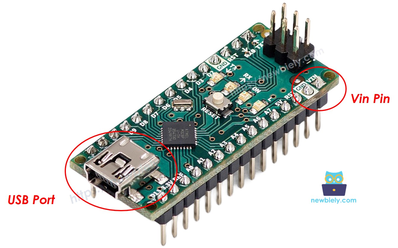 Two Ways to Power the Arduino Nano